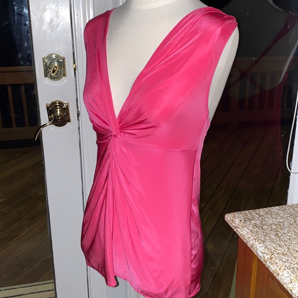 Silky pink camisole top. Beautiful quality.